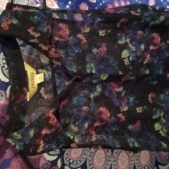 Degree tank sheer blouse - Picture 2 of 4